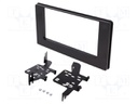 Radio mounting frame; Toyota; 2 DIN; black