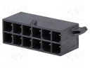 Socket; wire-board; male; Mega-Fit; 5.7mm; PIN: 12; Layout: 2x6; 23A