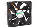 Fan: DC; axial; 12VDC; 120x120x25mm; 183.83m3/h; 44.5dBA; Vapo