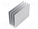 Heatsink: extruded; grilled; natural; L: 100mm; W: 35mm; H: 70mm