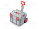 Toolbox; 450x380x380mm; polymer; C BLOCK PRO; IP55; on wheels