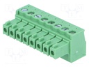 Pluggable terminal block; 3.5mm; ways: 8; straight; plug; female
