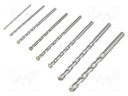 Tool accessories: drill set; Pcs: 8; Mat: metal