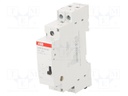 Relay: installation; bistable; NO x2; Ucoil: 230VAC; Ucoil: 110VDC