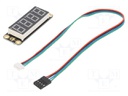 Module: display; LED display; Gravity; 5VDC; I2C; 67x22mm