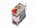 Relay: electromagnetic; DPDT; Ucoil: 230VAC; 5A/250VAC; 5A/30VDC