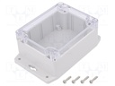 Enclosure: multipurpose; X: 90mm; Y: 115mm; Z: 55mm; polycarbonate