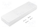 Enclosure: for remote controller; X: 59.5mm; Y: 189mm; Z: 26mm; grey