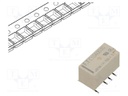 Relay: electromagnetic; DPDT; Ucoil: 3VDC; 0.3A/125VAC; 1A/30VDC