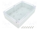 Enclosure: multipurpose; X: 140mm; Y: 210mm; Z: 60mm; ZP; light grey