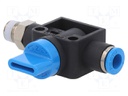 Shutoff valve; Pressure: -0.95÷10bar; Temp: 0÷60°C; Flow: 307l/min