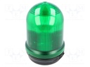 Signaller: lighting; continuous light; green; Series: 826; IP65