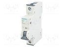 Circuit breaker; 400VAC; Inom: 2A; Poles: 1; DIN; Charact: C; 10kA