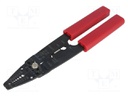 Tool: multifunction wire stripper and crimp tool; Wire: round