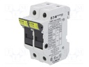 Fuse holder; 10.3x38mm; Mounting: DIN; 30A; Poles: 2; 1kVDC