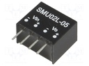 Converter: DC/DC; 2W; Uin: 4.5÷5.5V; Uout: 5VDC; Iout: 80÷400mA; SIP4