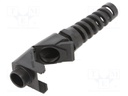 Cable gland; angular,with strain relief; M25; IP68; black