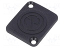 Protection cap; flange (2 holes),for panel mounting,screw