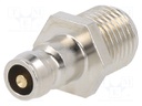 Quick connection coupling; connector pipe; max.15bar; -20÷200°C