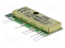 Module: RF; AM receiver; AM,ASK; 433.92MHz; -100dBm; 3VDC; 70uA