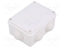 Enclosure: junction box; X: 87mm; Y: 118mm; Z: 55mm; wall mount; IP55