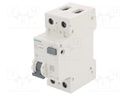 RCBO breaker; Inom: 40A; Ires: 30mA; Poles: 1+N; 230/400VAC; DIN