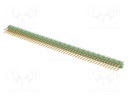 Pin header; pin strips; male; PIN: 100; straight; 2.54mm; THT; 2x50