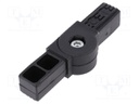 Mounting coupler; for profiles; Mat: polyamide; -30÷100°C; I: 22mm