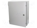 Enclosure: multipurpose; X: 400mm; Y: 500mm; Z: 200mm; SR2; steel