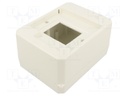 Enclosure: for modular components; IP30; white; No.of mod: 4