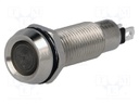 Indicator: LED; recessed; 24VDC; Cutout: Ø8.1mm; IP67; brass