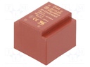 Transformer: encapsulated; 0.5VA; 230VAC; 18V; Mounting: PCB