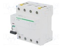 RCD breaker; Inom: 100A; Ires: 500mA; Poles: 4; 400V; Mounting: DIN