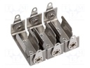 Holder; Mounting: screw; Size: LR1,N; Batt.no: 3; aluminium