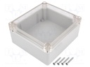 Enclosure: multipurpose; X: 115mm; Y: 125mm; Z: 58mm; ABS; grey; IP65