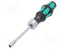 Screwdrivers; 6pcs; with ratchet; 25mm; Bit: Phillips,square,slot