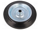 Transport wheel; Ø: 50mm; W: 28mm; 250kg; Mat: rubber; -20÷60°C