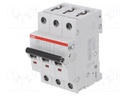 Circuit breaker; 400VAC; Inom: 10A; Poles: 3; DIN; Charact: C; 6kA