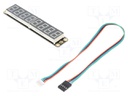 Module: display; LED display; Gravity; 5VDC; I2C; 117x22mm