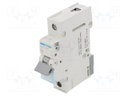 Circuit breaker; 230/400VAC; Inom: 1A; Poles: 1; DIN; Charact: C; 6kA