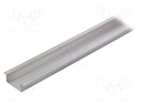 Profiles for LED modules; recessed; natural; L: 1m; aluminium