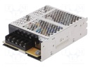 Power supply: switched-mode; 50W; 15VDC; 3.4A; OUT: 1; 129x97x38mm