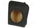 Car loudspeaker enclosure; MDF; grey; textil; 15l; 250mm; 286mm