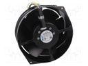 Fan: AC; axial; 115/230VAC; Ø162x55mm; 345m3/h; ball bearing; IP20