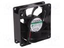 Fan: DC; axial; 12VDC; 80x80x25mm; 101.4m3/h; 44.7dBA; Vapo; 4800rpm