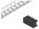 Socket; wire-board; female; Minitek; 2mm; PIN: 10; SMT; on PCBs; 2A