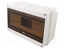 Enclosure: for modular components; IP40; white; No.of mod: 12