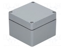 Enclosure: multipurpose; X: 120mm; Y: 122mm; Z: 91mm; polyester; grey