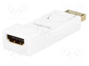 Adapter; DisplayPort plug,HDMI socket; Colour: white