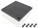 Enclosure: multipurpose; X: 133mm; Y: 133mm; Z: 59mm; ABS; grey; IP55